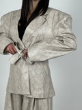 Blazer stampa anaconda col. Burro