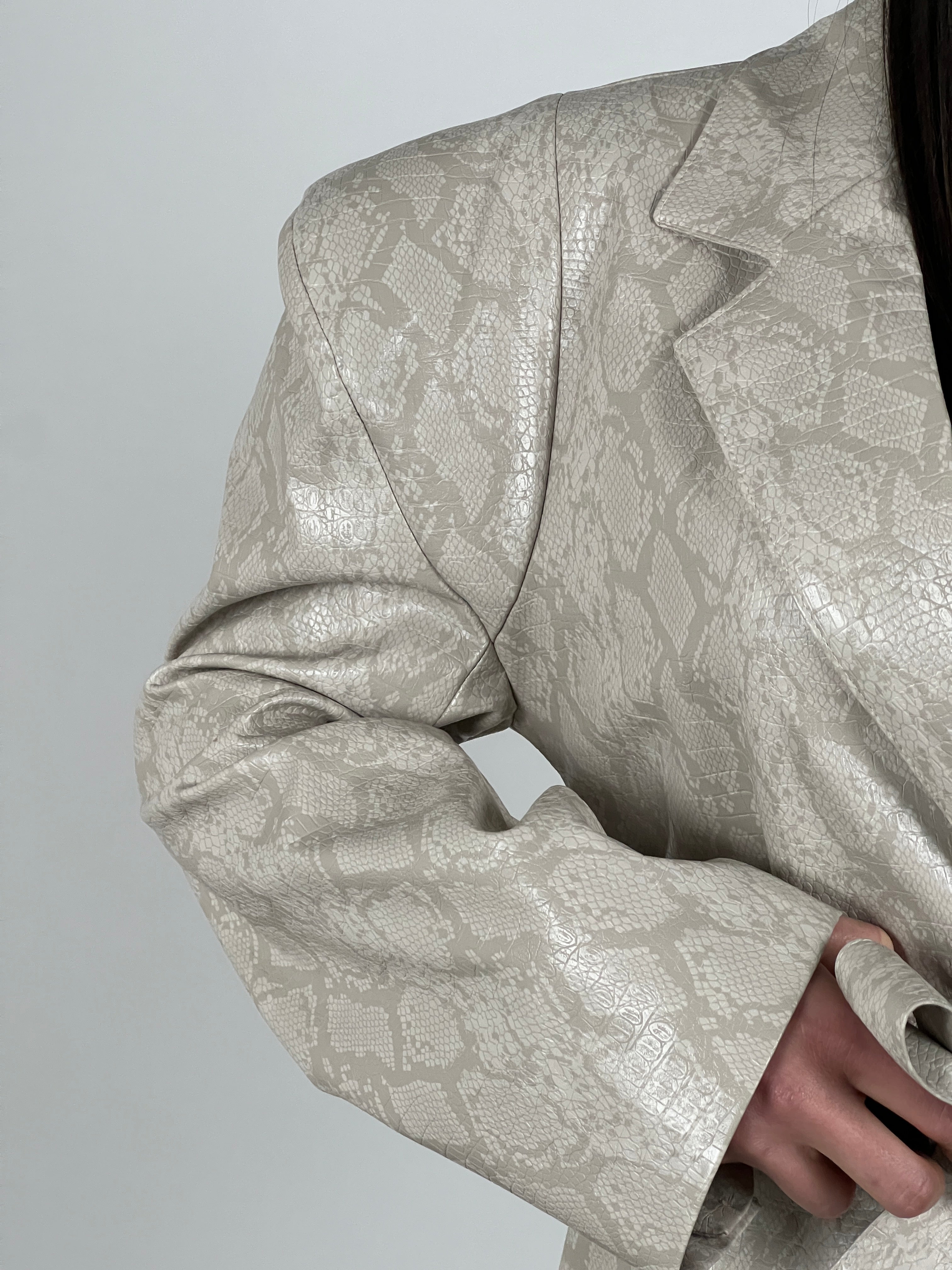 Blazer stampa anaconda col. Burro