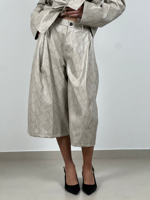 Bermuda stampa Anaconda col. Burro