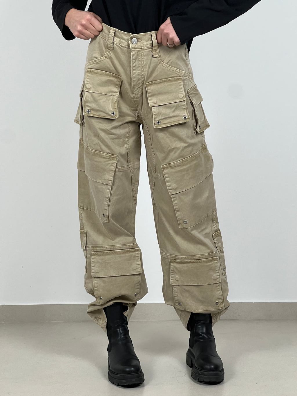 Jeans Safari multi tasconato col. Beige