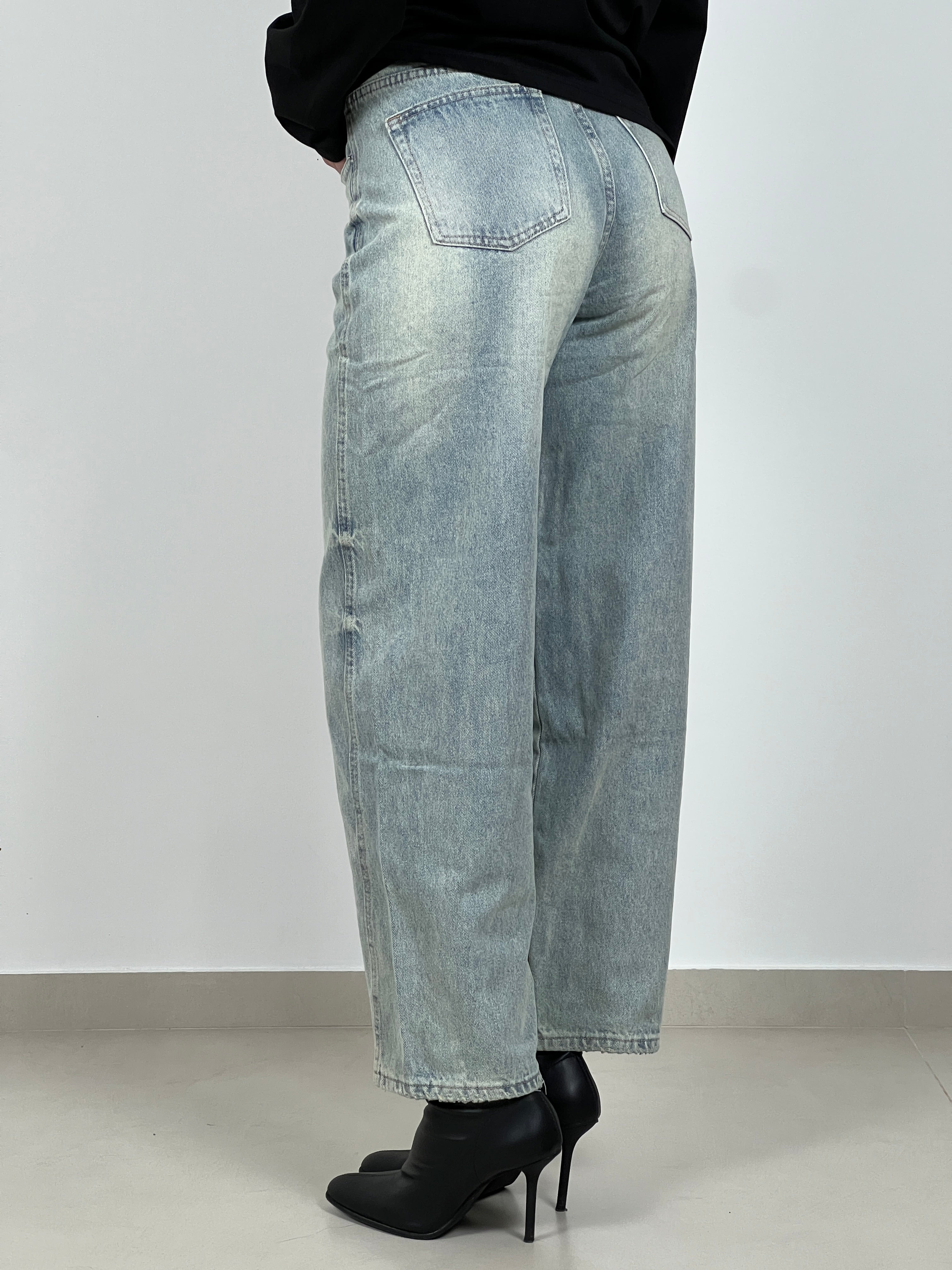 Jeans Straight lavaggio basic col. Denim