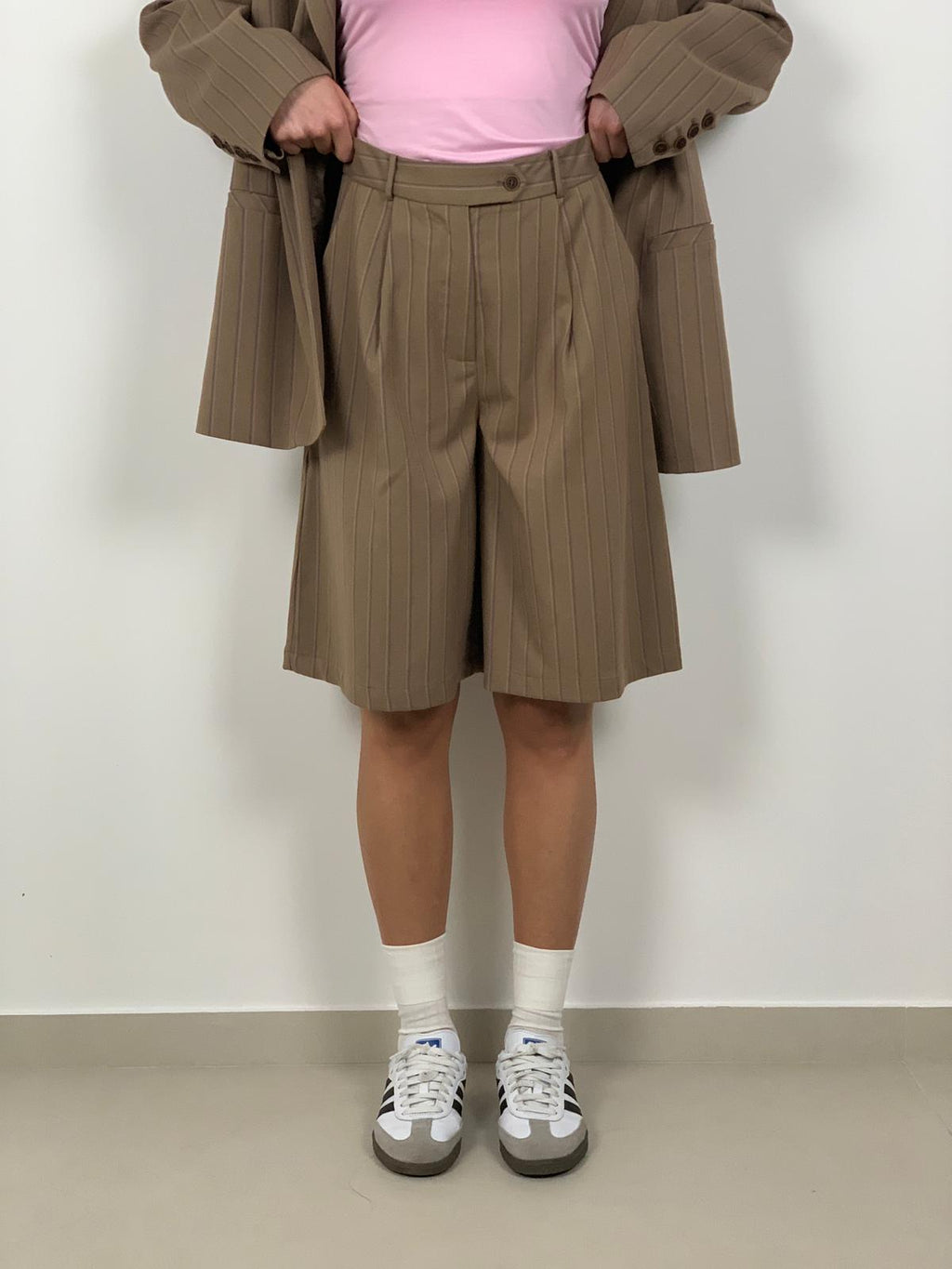 Bermuda Gessato by Lumina col. Cammello