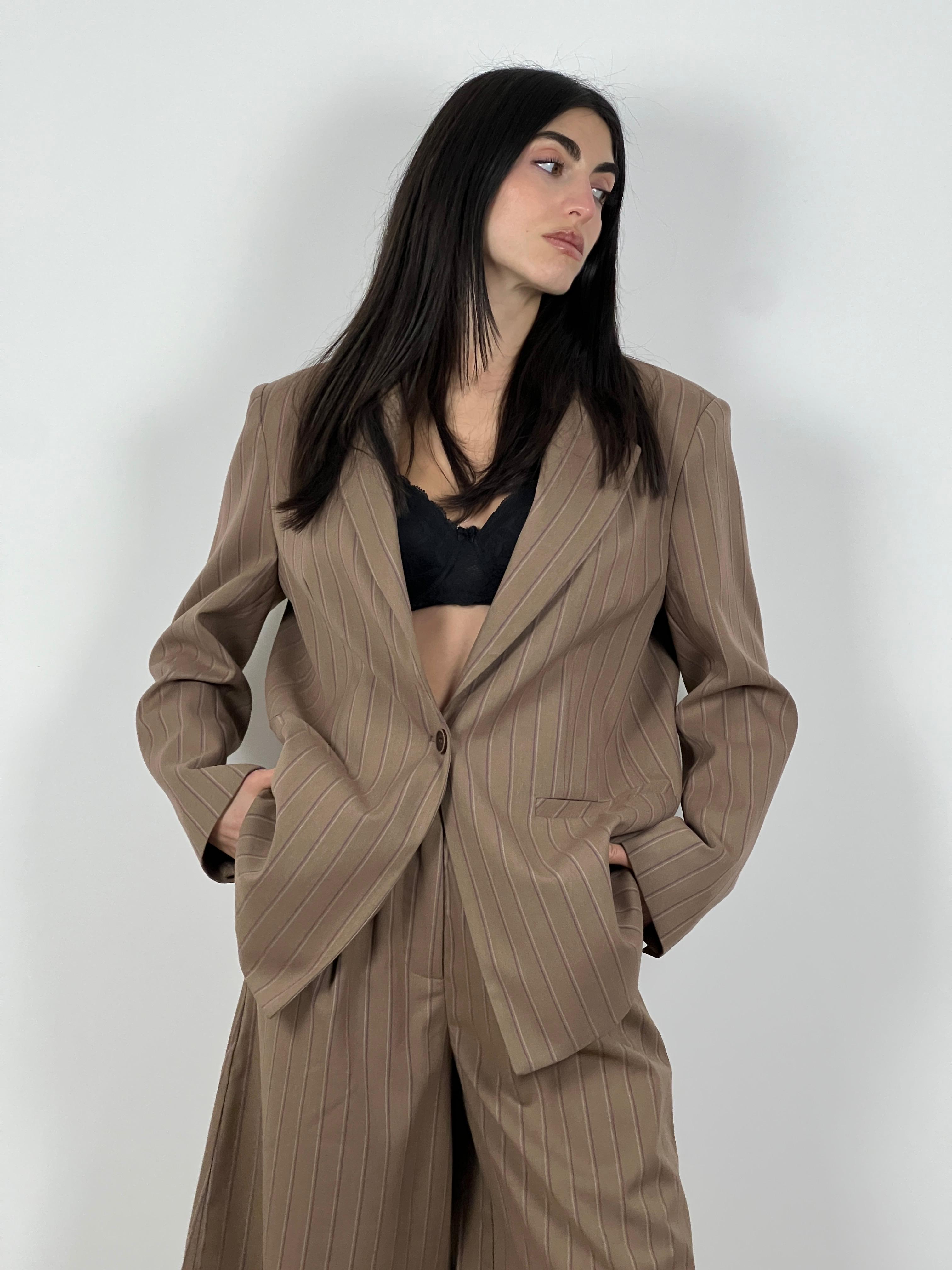 Blazer Gessato by Lumina col. Cammello