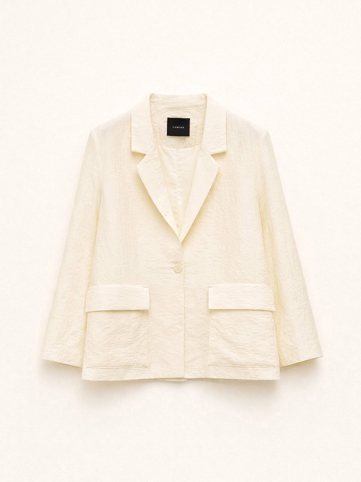 Blazer Lumina LC260065 misto tencel col. Avorio