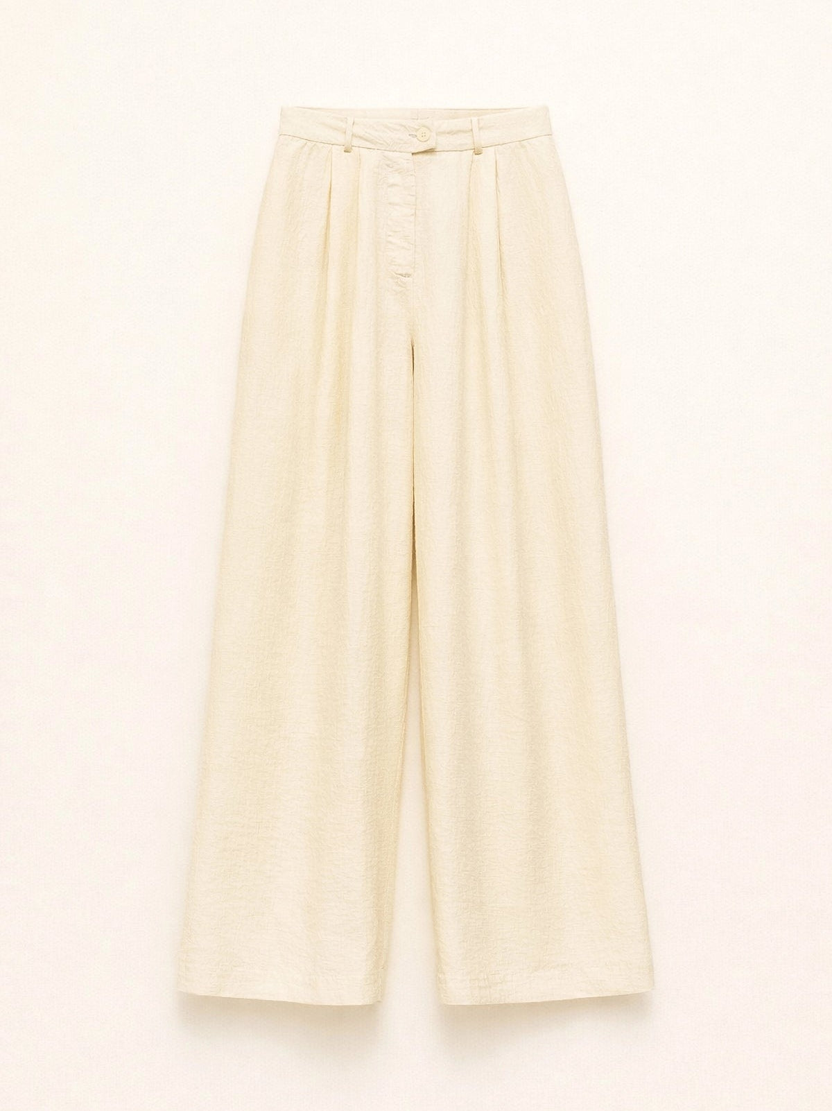 Pantalone Lumina LC260066 misto tencel col. Avorio